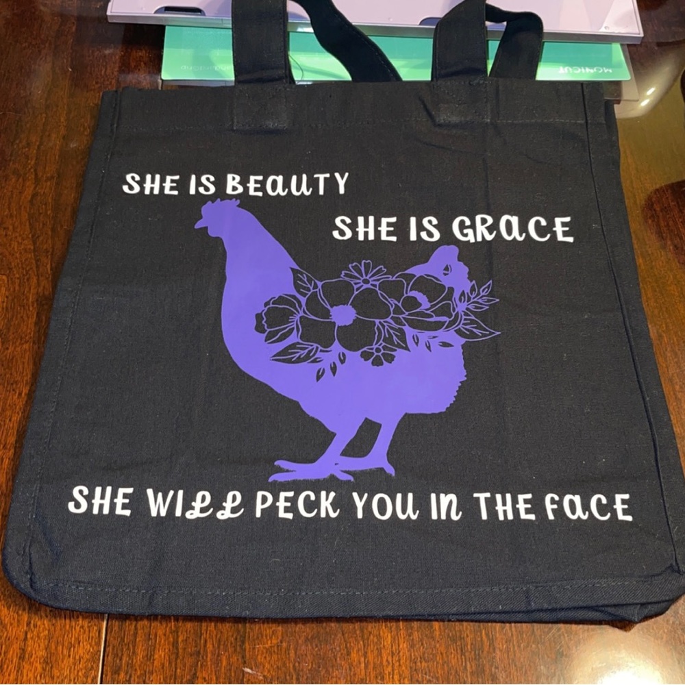 Custom chicken tote